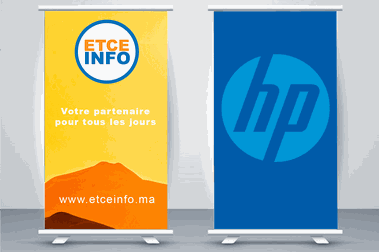 impression roll-up, xbanner au Maroc 